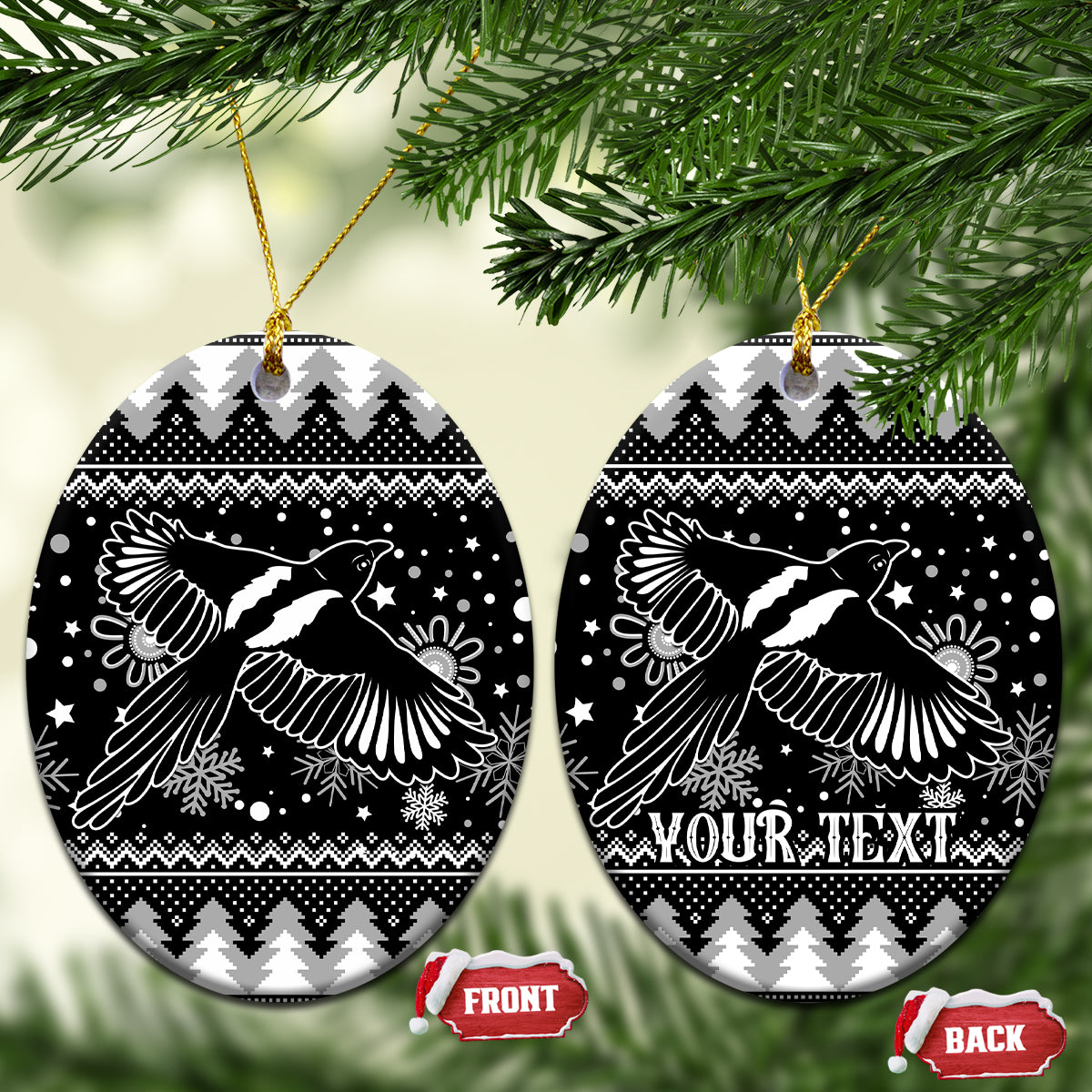 custom-magpies-football-ceramic-ornament-christmas-vibe-2023