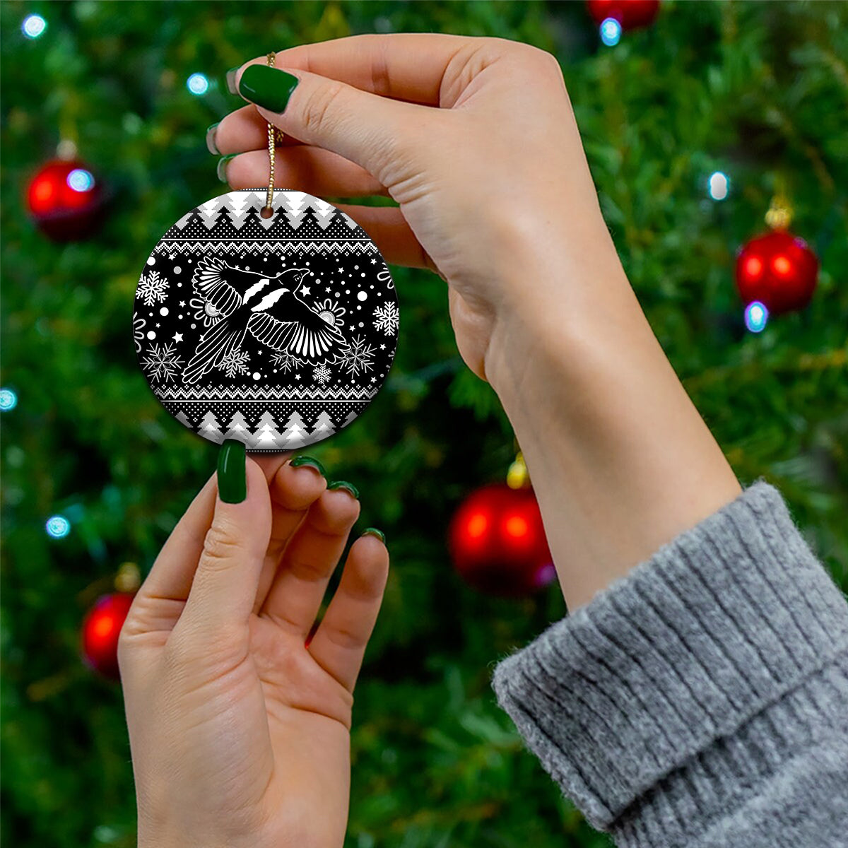 custom-magpies-football-ceramic-ornament-christmas-vibe-2023