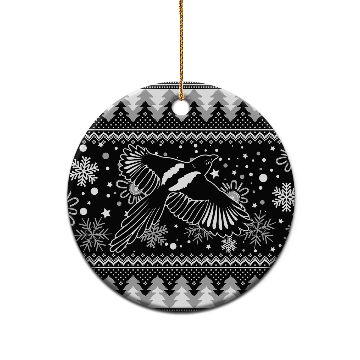 custom-magpies-football-ceramic-ornament-christmas-vibe-2023