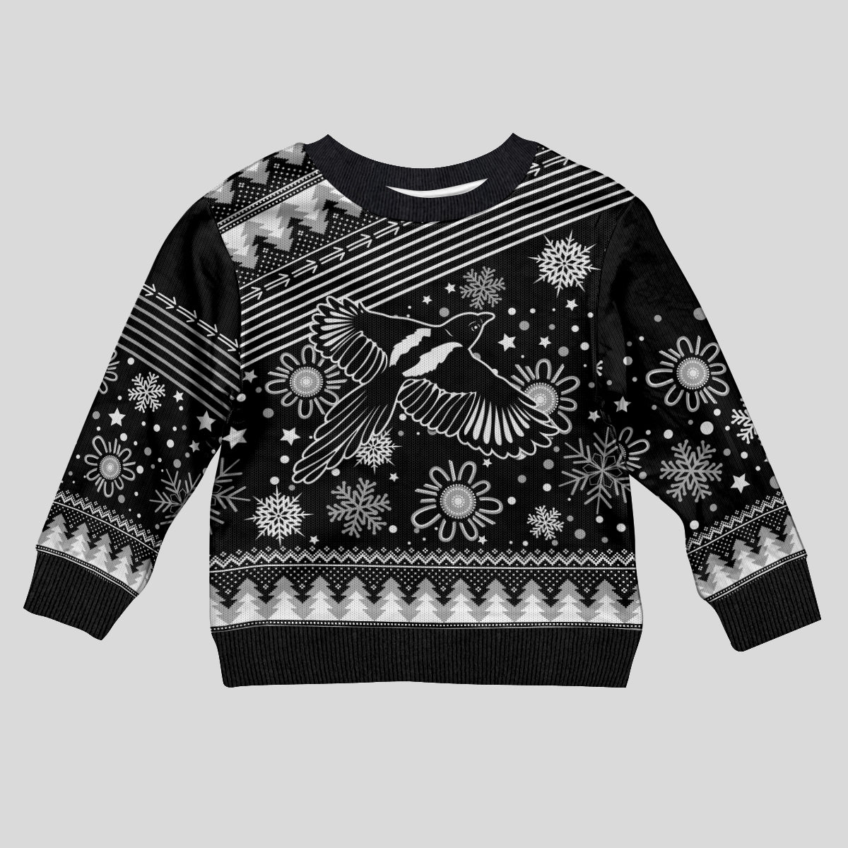 custom-magpies-football-kid-ugly-christmas-sweater-christmas-vibe-2023
