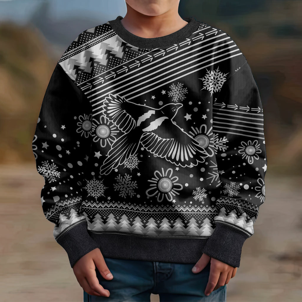 custom-magpies-football-kid-ugly-christmas-sweater-christmas-vibe-2023