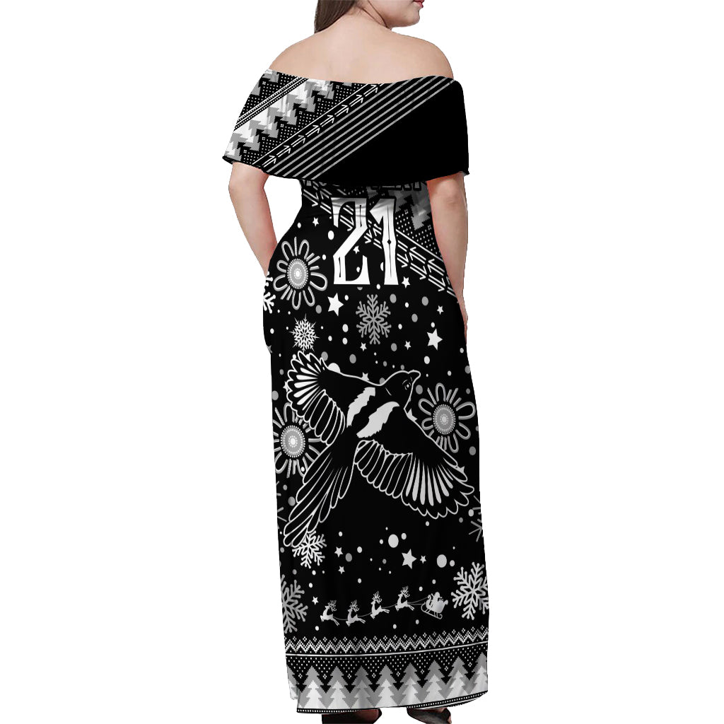 custom-magpies-football-off-shoulder-maxi-dress-christmas-vibe-2023