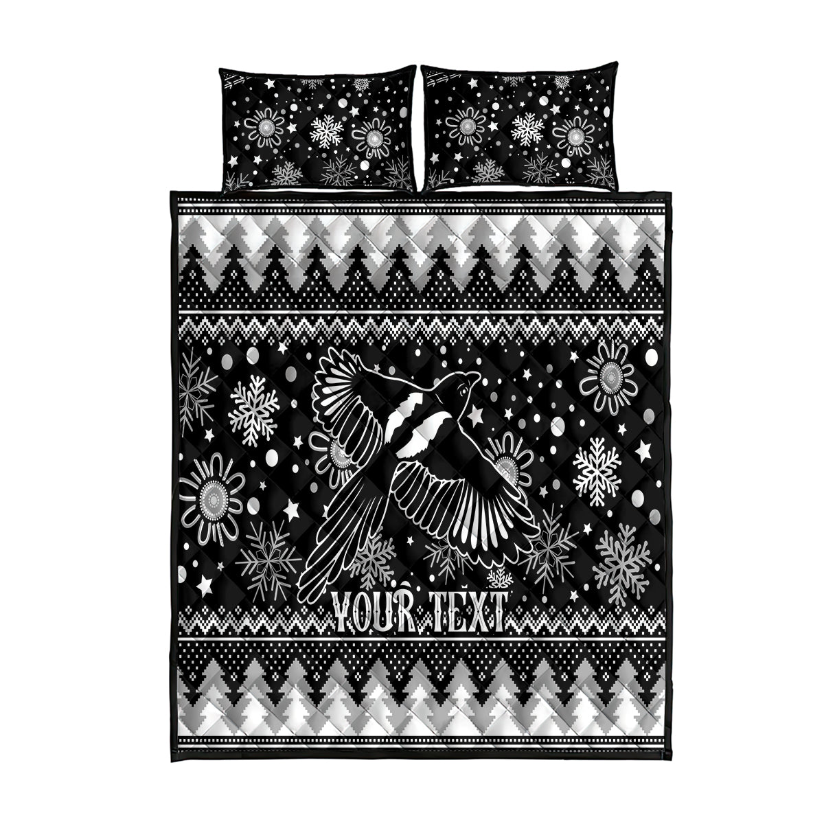 custom-magpies-football-quilt-bed-set-christmas-vibe-2023