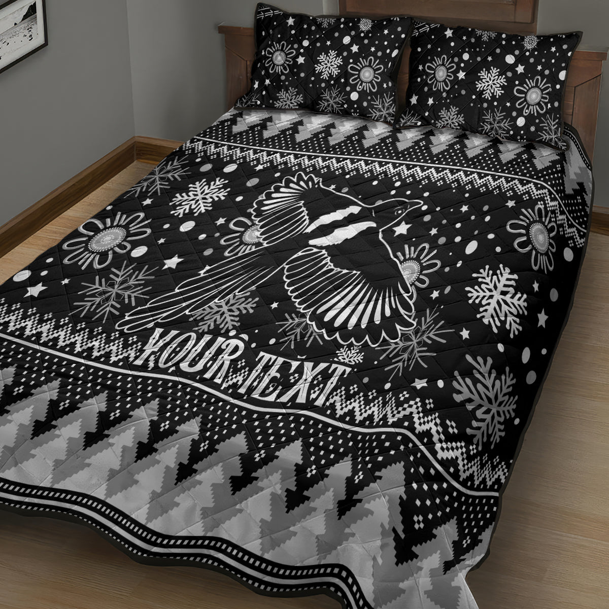 custom-magpies-football-quilt-bed-set-christmas-vibe-2023