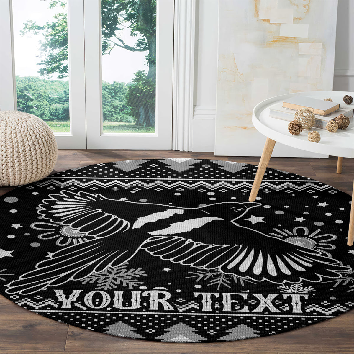 custom-magpies-football-round-carpet-christmas-vibe-2023