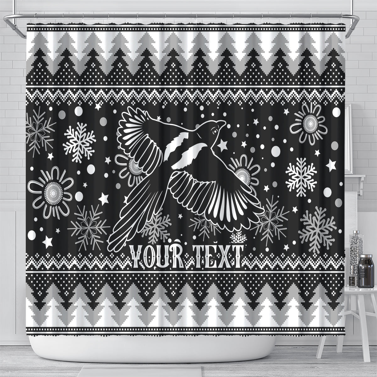 custom-magpies-football-shower-curtain-christmas-vibe-2023