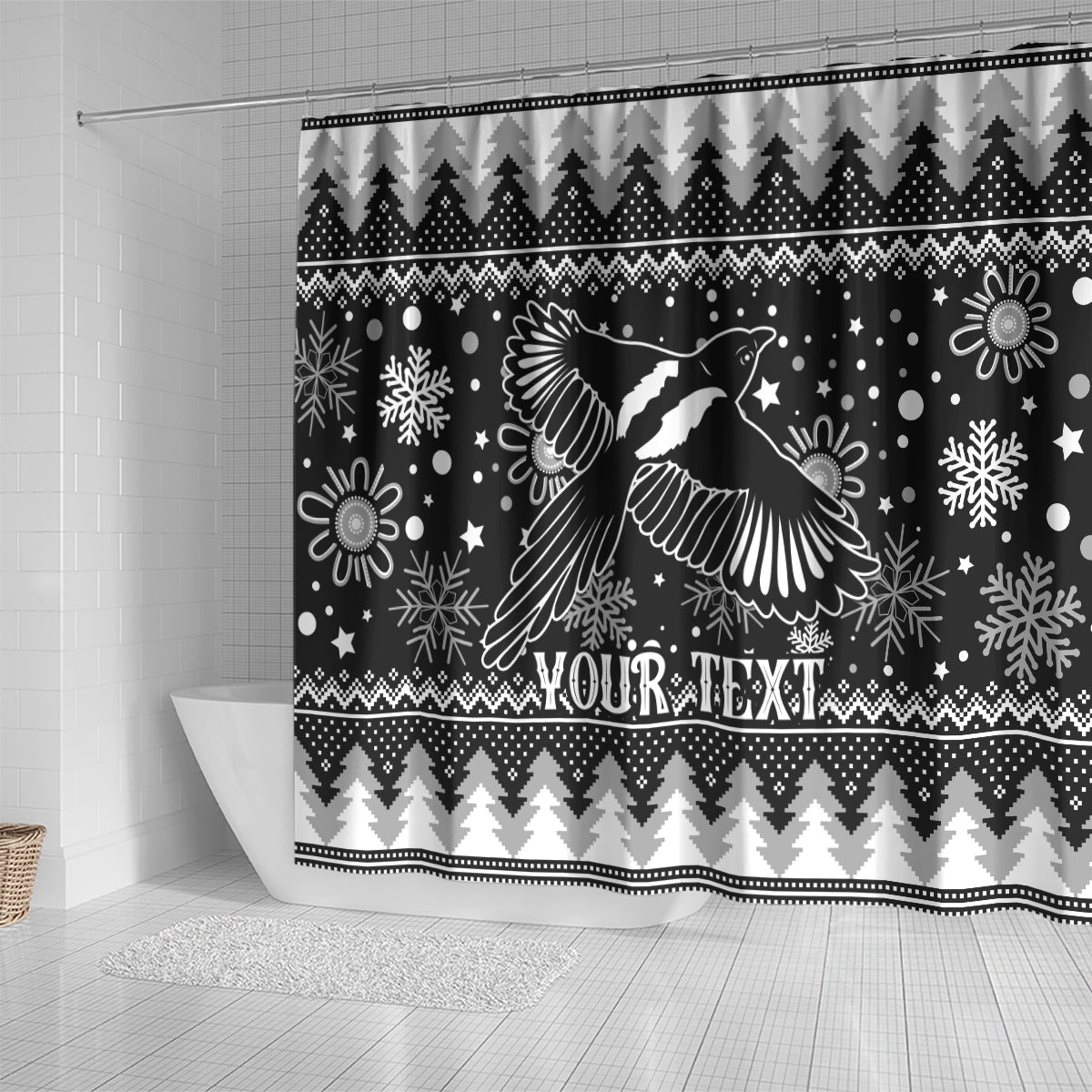 custom-magpies-football-shower-curtain-christmas-vibe-2023