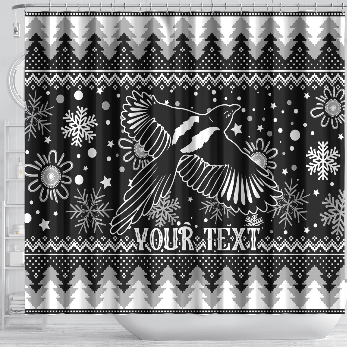 custom-magpies-football-shower-curtain-christmas-vibe-2023