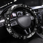 Magpies Football Steering Wheel Cover Christmas Vibe 2023