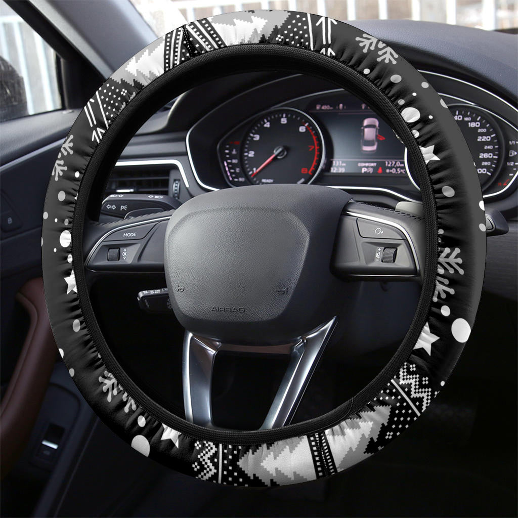 Magpies Football Steering Wheel Cover Christmas Vibe 2023