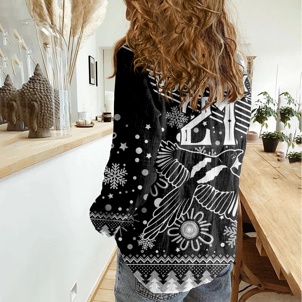 custom-magpies-football-women-casual-shirt-christmas-vibe-2023