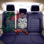 Maori Wheku Meri Kirihimete Personalised Back Car Seat Cover All Blue Indigenous Maori Motif - Aussie Hoodie