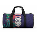 Maori Wheku Meri Kirihimete Personalised Duffle Bag All Blue Indigenous Maori Motif