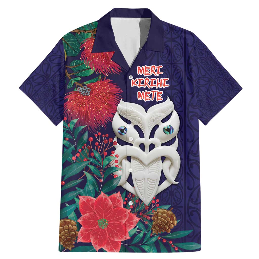 Maori Wheku Meri Kirihimete Personalised Family Matching Mermaid Dress and Hawaiian Shirt All Blue Indigenous Maori Motif - Aussie Hoodie
