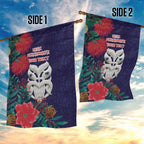 Maori Wheku Meri Kirihimete Personalised Garden Flag All Blue Indigenous Maori Motif - Aussie Hoodie