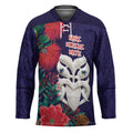 Maori Wheku Meri Kirihimete Personalised Hockey Jersey All Blue Indigenous Maori Motif - Aussie Hoodie