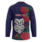 Maori Wheku Meri Kirihimete Personalised Hockey Jersey All Blue Indigenous Maori Motif - Aussie Hoodie