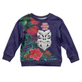 Maori Wheku Meri Kirihimete Personalised Kid Ugly Christmas Sweater All Blue Indigenous Maori Motif - Aussie Hoodie