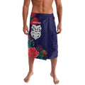 Maori Wheku Meri Kirihimete Personalised Lavalava All Blue Indigenous Maori Motif - Aussie Hoodie