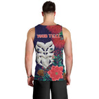 Maori Wheku Meri Kirihimete Personalised Men Tank Top All Blue Indigenous Maori Motif - Aussie Hoodie