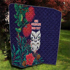 Maori Wheku Meri Kirihimete Personalised Quilt All Blue Indigenous Maori Motif - Aussie Hoodie