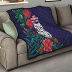Maori Wheku Meri Kirihimete Personalised Quilt All Blue Indigenous Maori Motif - Aussie Hoodie