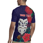 Maori Wheku Meri Kirihimete Personalised Rugby Jersey All Blue Indigenous Maori Motif - Aussie Hoodie