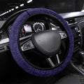 Maori Wheku Meri Kirihimete Steering Wheel Cover All Blue Indigenous Maori Motif - Aussie Hoodie