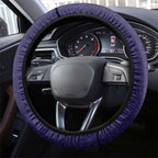 Maori Wheku Meri Kirihimete Steering Wheel Cover All Blue Indigenous Maori Motif - Aussie Hoodie