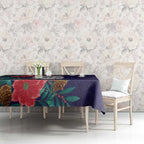 Maori Wheku Meri Kirihimete Personalised Tablecloth All Blue Indigenous Maori Motif - Aussie Hoodie