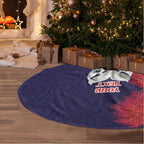 Maori Wheku Meri Kirihimete Personalised Tree Skirt All Blue Indigenous Maori Motif - Aussie Hoodie
