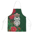 Maori Wheku Meri Kirihimete Personalised Apron All Green Indigenous Maori Motif - Aussie Hoodie