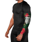 Maori Wheku Meri Kirihimete Personalised Arm Sleeves All Green Indigenous Maori Motif - Aussie Hoodie