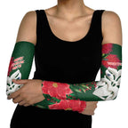 Maori Wheku Meri Kirihimete Personalised Arm Sleeves All Green Indigenous Maori Motif - Aussie Hoodie