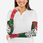 Maori Wheku Meri Kirihimete Personalised Arm Sleeves All Green Indigenous Maori Motif - Aussie Hoodie