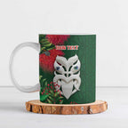 Maori Wheku Meri Kirihimete Personalised Ceramic Mug All Green Indigenous Maori Motif - Aussie Hoodie