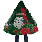 Maori Wheku Meri Kirihimete Personalised Cloak All Green Indigenous Maori Motif - Aussie Hoodie