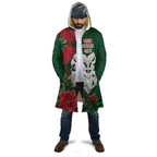 Maori Wheku Meri Kirihimete Personalised Cloak All Green Indigenous Maori Motif - Aussie Hoodie