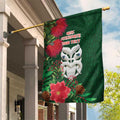 Maori Wheku Meri Kirihimete Personalised Garden Flag All Green Indigenous Maori Motif - Aussie Hoodie