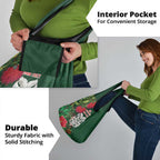 Maori Wheku Meri Kirihimete Personalised Grocery Bag All Green Indigenous Maori Motif - Aussie Hoodie