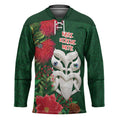 Maori Wheku Meri Kirihimete Personalised Hockey Jersey All Green Indigenous Maori Motif - Aussie Hoodie