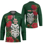 Maori Wheku Meri Kirihimete Personalised Hockey Jersey All Green Indigenous Maori Motif - Aussie Hoodie
