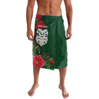 Maori Wheku Meri Kirihimete Personalised Lavalava All Green Indigenous Maori Motif - Aussie Hoodie