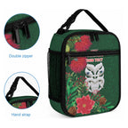 Maori Wheku Meri Kirihimete Personalised Lunch Bag All Green Indigenous Maori Motif