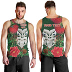 Maori Wheku Meri Kirihimete Personalised Men Tank Top All Green Indigenous Maori Motif - Aussie Hoodie