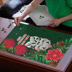 Maori Wheku Meri Kirihimete Personalised Puzzle All Green Indigenous Maori Motif - Aussie Hoodie