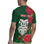 Maori Wheku Meri Kirihimete Personalised Rugby Jersey All Green Indigenous Maori Motif - Aussie Hoodie