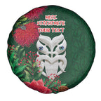 Maori Wheku Meri Kirihimete Personalised Spare Tire Cover All Green Indigenous Maori Motif - Aussie Hoodie