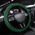 Maori Wheku Meri Kirihimete Steering Wheel Cover All Green Indigenous Maori Motif - Aussie Hoodie