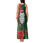 Maori Wheku Meri Kirihimete Personalised Tank Maxi Dress All Green Indigenous Maori Motif - Aussie Hoodie